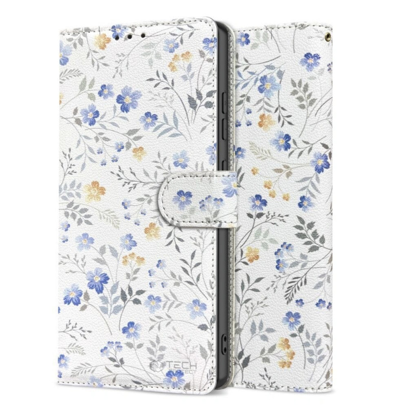 Puzdro s peňaženkou Tech-Protect pre Samsung Galaxy A57 5G, Spring Flowers