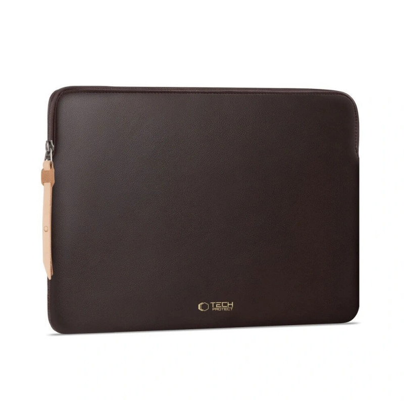 Tech-Protect Fleecové puzdro na notebook 13-14", čokoládové (hnedé)