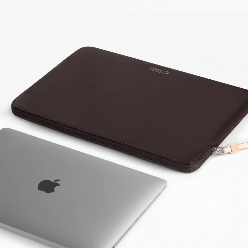 Tech-Protect Fleecové puzdro na notebook 13-14", čokoládové (hnedé)