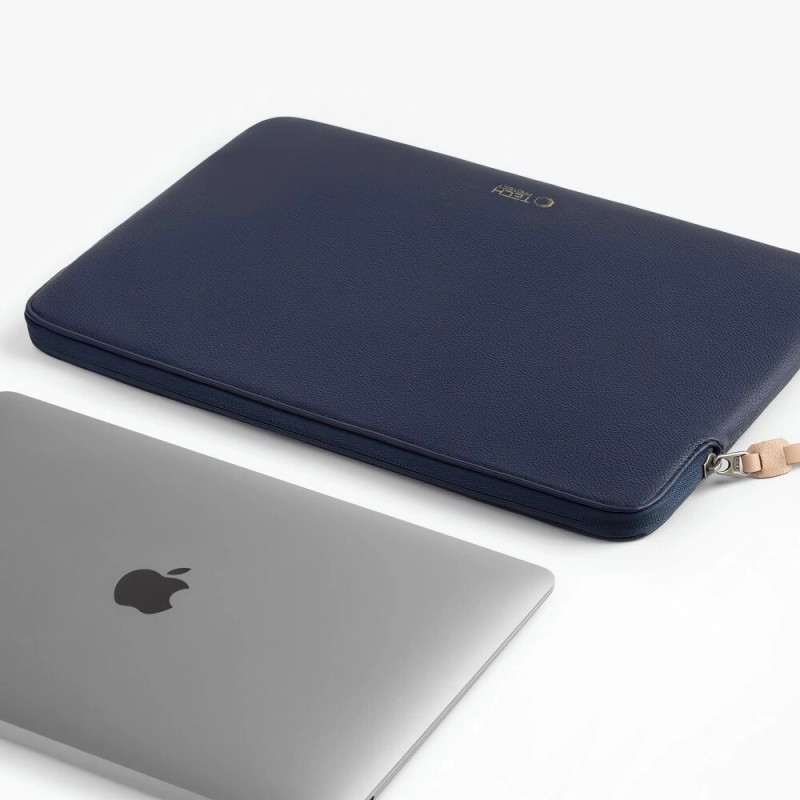 Tech-Protect Fleecové puzdro na notebook 13-14" námornícka modrá