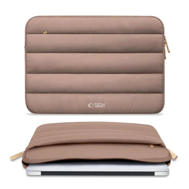 Tech-Protect Fluffy puzdro na notebook 15-16", Walnut (hnedé)