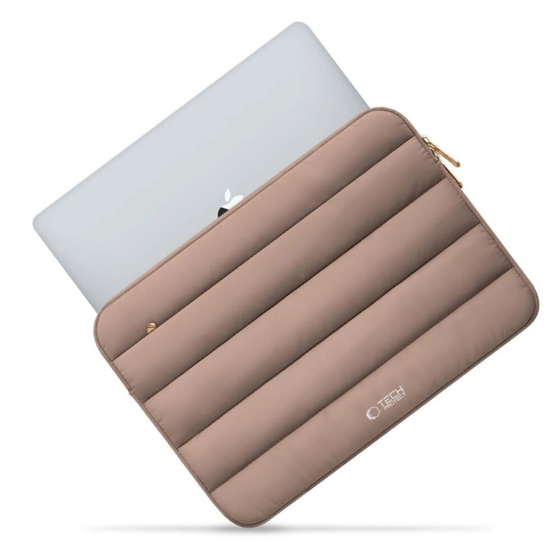 Tech-Protect Fluffy puzdro na notebook 13-14", Walnut (hnedé)