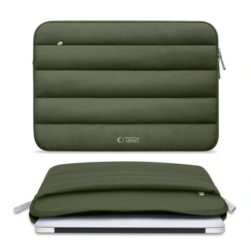 Tech-Protect puzdro na notebook Fluffy 13-14", army green