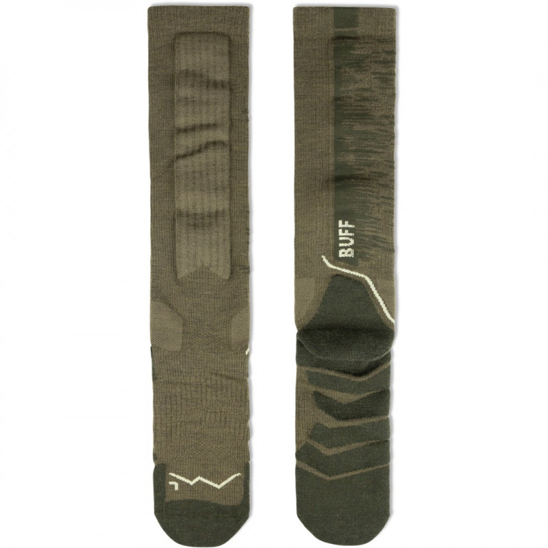 Buff Merino HW Over The Calf Socks HWO2 olivovo zelené L