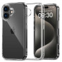 Tech-Protect Flexair Hybrid puzdro pre Apple iPhone 16, priehľadné