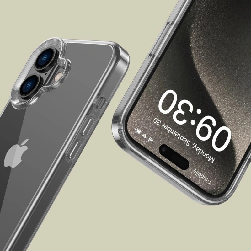 Tech-Protect Flexair Hybrid puzdro pre Apple iPhone 16, priehľadné