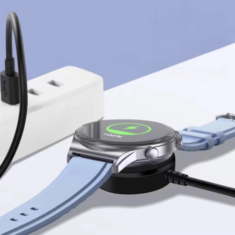 Tech-Protect MC03 UltraBoost magnetický nabíjací USB-C kábel 100 cm pre Samsung Galaxy Watch, čierny