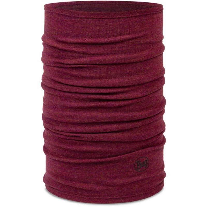 Buff Merino Midweight multifunkčná šatka, Melange Tibetan Red