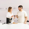 Taurus Onyx Moka 1050 W 20 bar drevený piestový kávovar na espresso, drevo/čierna/strieborná