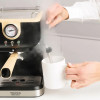 Taurus Onyx Moka 1050 W 20 bar drevený piestový kávovar na espresso, drevo/čierna/strieborná