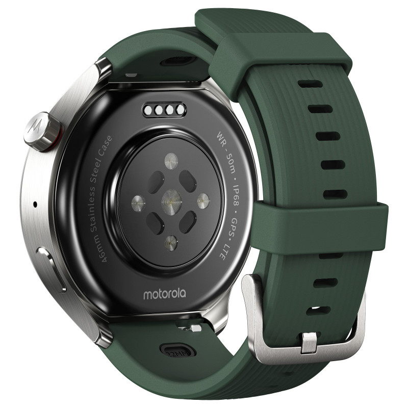 Motorola Moto Watch Ultra PBCX0007SE, strieborné