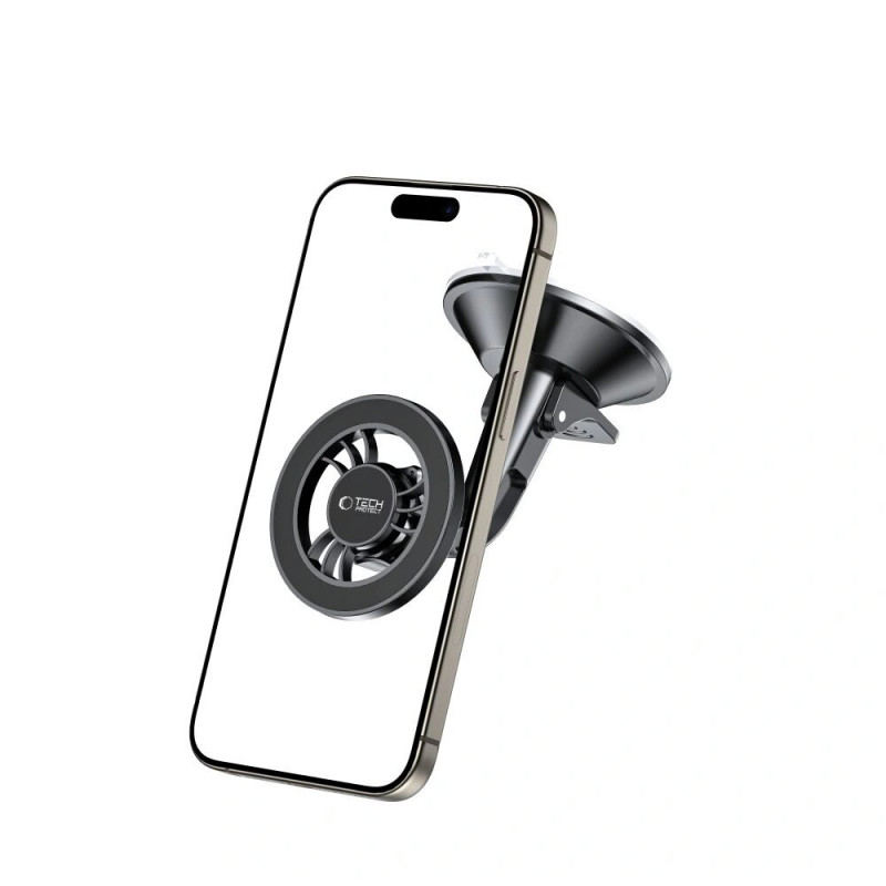 Tech-Protect N56 Magnetic MagSafe Dashboard Short Car Mount THP3904, čierny