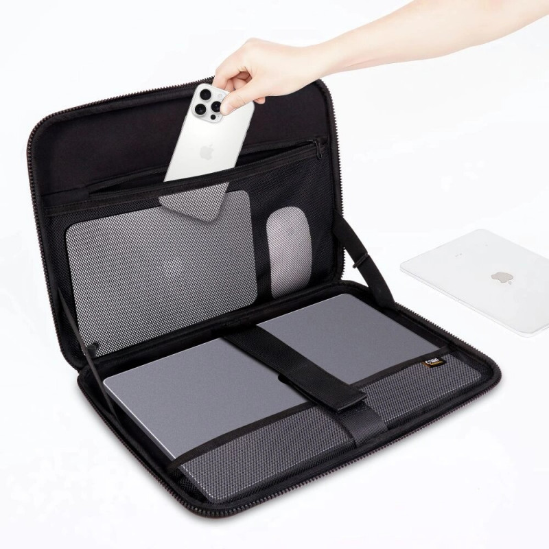 Tech-Protect Kevlar Pro puzdro na notebook 15-16", čierne
