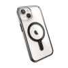 Speck Presidio Perfect-Clear ClickLock & MagSafe SPK526 puzdro pre Apple iPhone 15 / 14 / 13, priehľadná / mrazene čierna / bridlicovo sivá