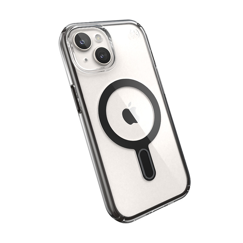 Speck Presidio Perfect-Clear ClickLock & MagSafe SPK526 puzdro pre Apple iPhone 15 / 14 / 13, priehľadná / mrazene čierna / bridlicovo sivá