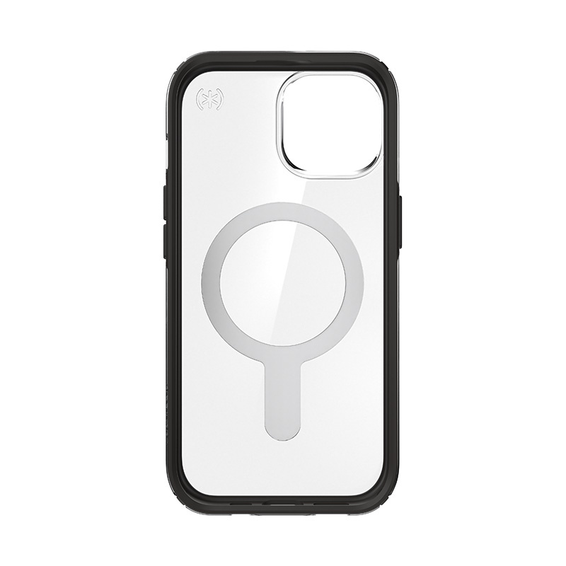 Speck Presidio Perfect-Clear ClickLock & MagSafe SPK526 puzdro pre Apple iPhone 15 / 14 / 13, priehľadná / mrazene čierna / bridlicovo sivá