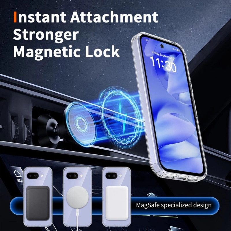 Tech-Protect FlexAir Hybrid MagSafe puzdro pre Google Pixel 10a, priehľadné