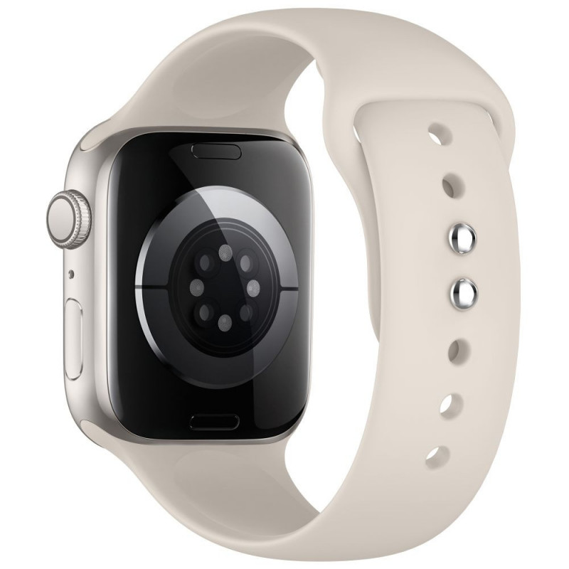 Tech-Protect Silikónový remienok pre Apple Watch 8 / 9 / 10 / 11 / 12 / SE / Ultra 44/45/46/49 mm, Starlight