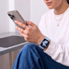 Tech-Protect Silikónový remienok pre Apple Watch 8 / 9 / 10 / 11 / 12 / SE / Ultra 44/45/46/49 mm, modrý jeans