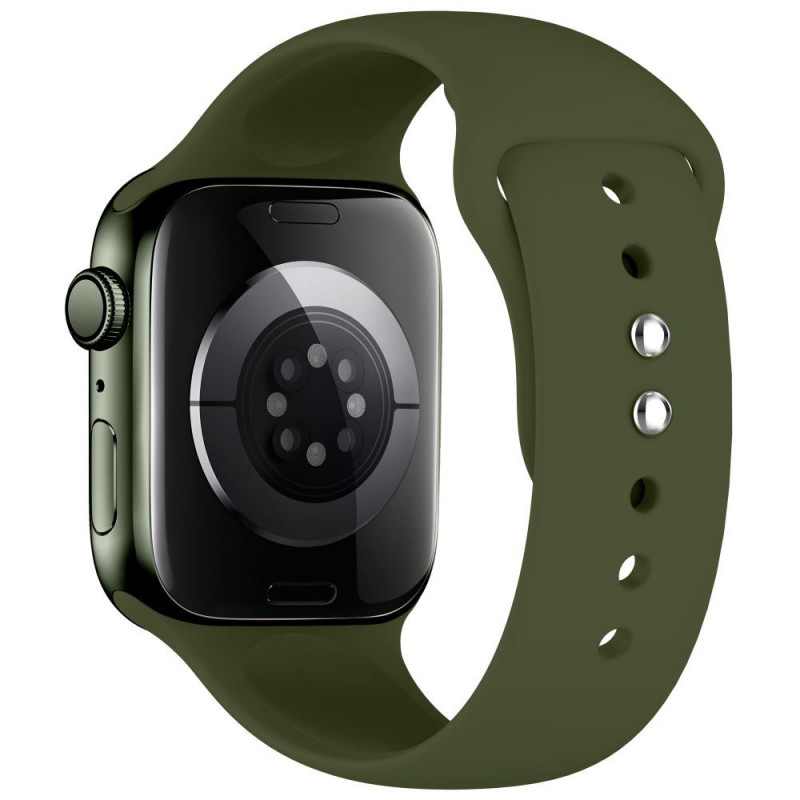 Tech-Protect silikónový remienok pre Apple Watch 8 / 9 / 10 / 11 / 12 / SE / Ultra 44/45/46/49 mm, olivovo zelený