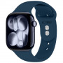 Tech-Protect Silikónový remienok pre Apple Watch 8 / 9 / 10 / 11 / 12 / SE / Ultra 44/45/46/49 mm, námornícka modrá