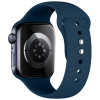 Tech-Protect Silikónový remienok pre Apple Watch 8 / 9 / 10 / 11 / 12 / SE / Ultra 44/45/46/49 mm, námornícka modrá