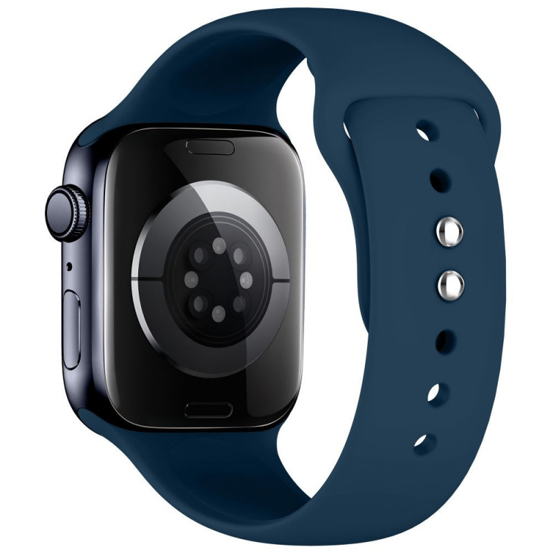 Tech-Protect Silikónový remienok pre Apple Watch 8 / 9 / 10 / 11 / 12 / SE / Ultra 44/45/46/49 mm, námornícka modrá