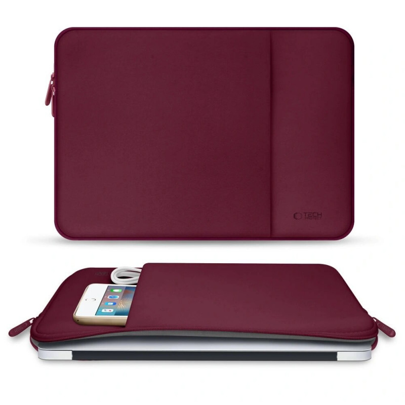 Tech-Protect neoprénové puzdro na notebook 14" bordové