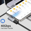 Tech-Protect UltraBoost AA01 uhlový adaptér USB-C, sivý