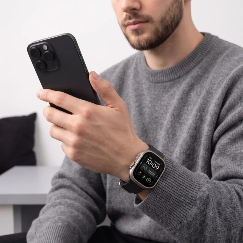 Tech-Protect Iconband Pro Apple Watch 8 / 9 / 10 / 11 / 12 / SE / Ultra 44/45/46/49 mm remienok, uhlíkovo sivý