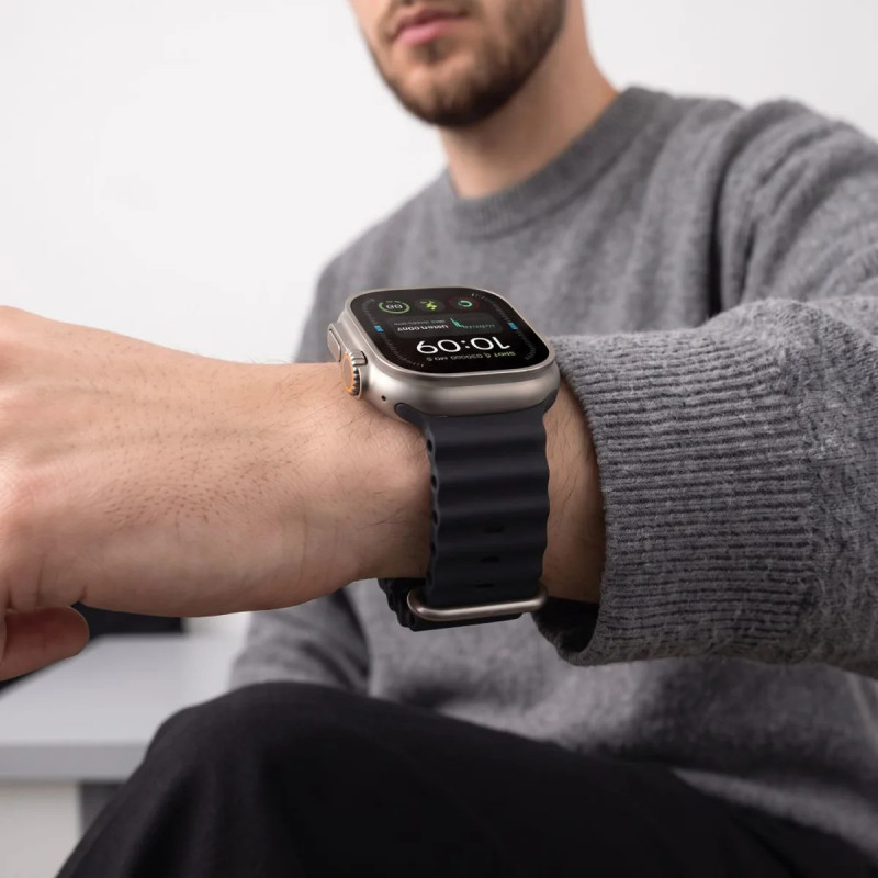Tech-Protect Iconband Pro Apple Watch 8 / 9 / 10 / 11 / 12 / SE / Ultra 44/45/46/49 mm remienok, uhlíkovo sivý