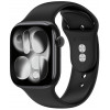 Silikónový remienok Tech-Protect pre Apple Watch 8 / 9 / 10 / 11 / 12 / SE / Ultra 44/45/46/49 mm, čierny