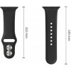 Silikónový remienok Tech-Protect pre Apple Watch 8 / 9 / 10 / 11 / 12 / SE / Ultra 44/45/46/49 mm, čierny