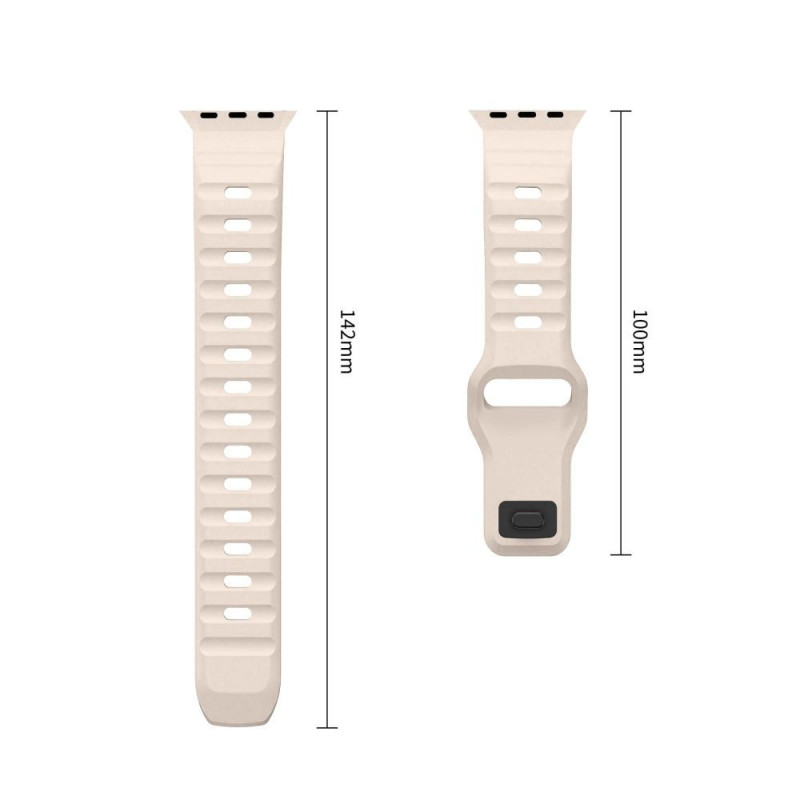 Tech-Protect Silicone Line Apple Watch 8 / 9 / 10 / 11 / 12 / SE / Ultra 44/45/46/49 mm remienok, Stone