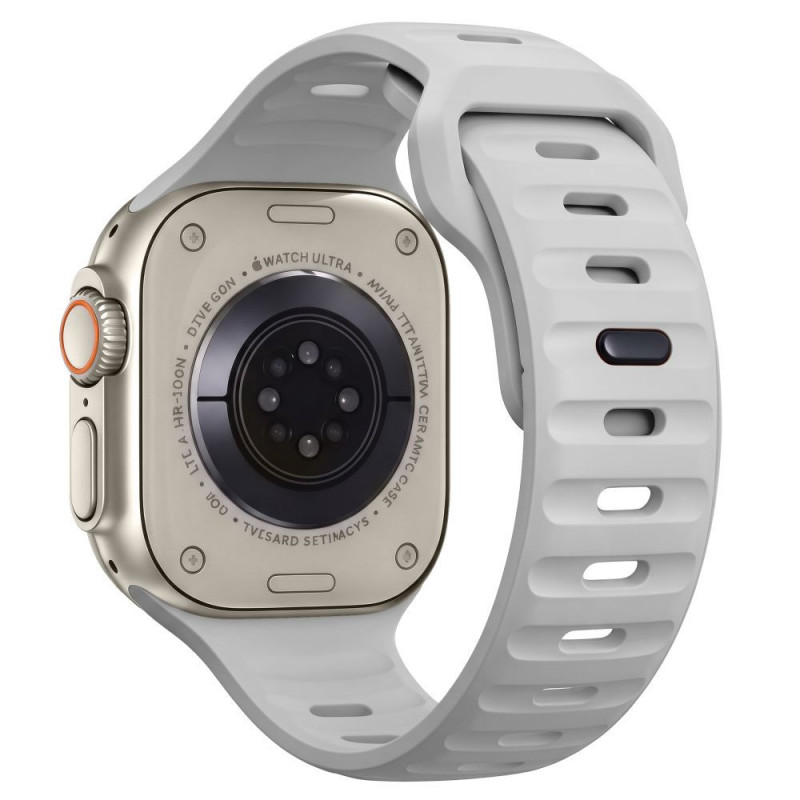 Tech-Protect Silicone Line Apple Watch 8 / 9 / 10 / 11 / 12 / SE / Ultra 44/45/46/49 mm remienok, Lunar Grey
