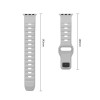 Tech-Protect Silicone Line Apple Watch 8 / 9 / 10 / 11 / 12 / SE / Ultra 44/45/46/49 mm remienok, Lunar Grey