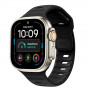 Tech-Protect Silicone Line remienok pre Apple Watch 8 / 9 / 10 / 11 / 12 / SE / Ultra 44/45/46/49 mm, čierny