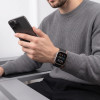 Tech-Protect Silicone Line remienok pre Apple Watch 8 / 9 / 10 / 11 / 12 / SE / Ultra 44/45/46/49 mm, čierny