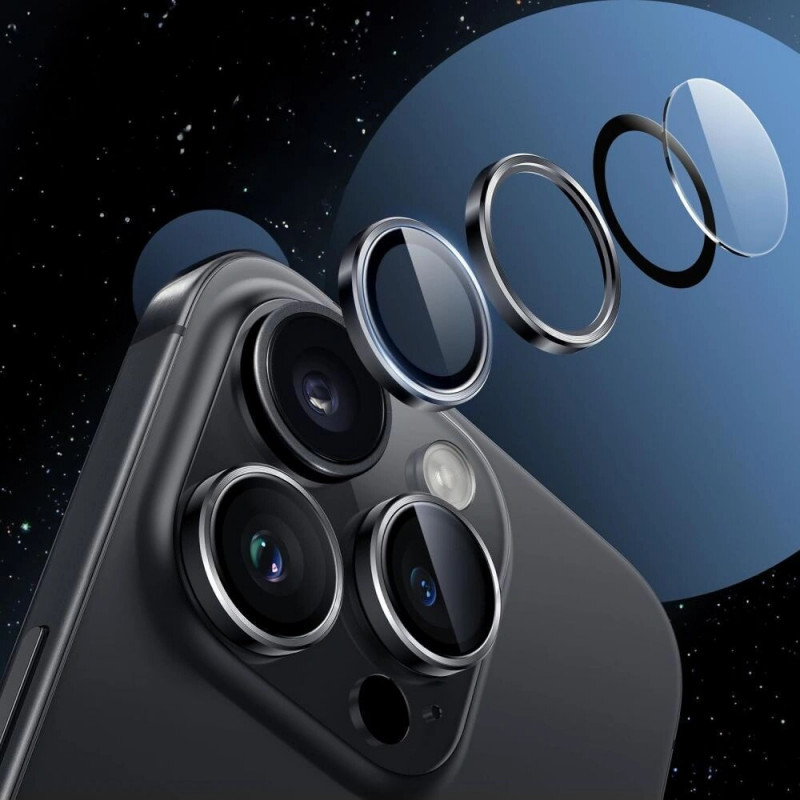 Tech-Protect Camring Fit+ krytka fotoaparátu pre Apple iPhone 17e / 16e, priehľadná