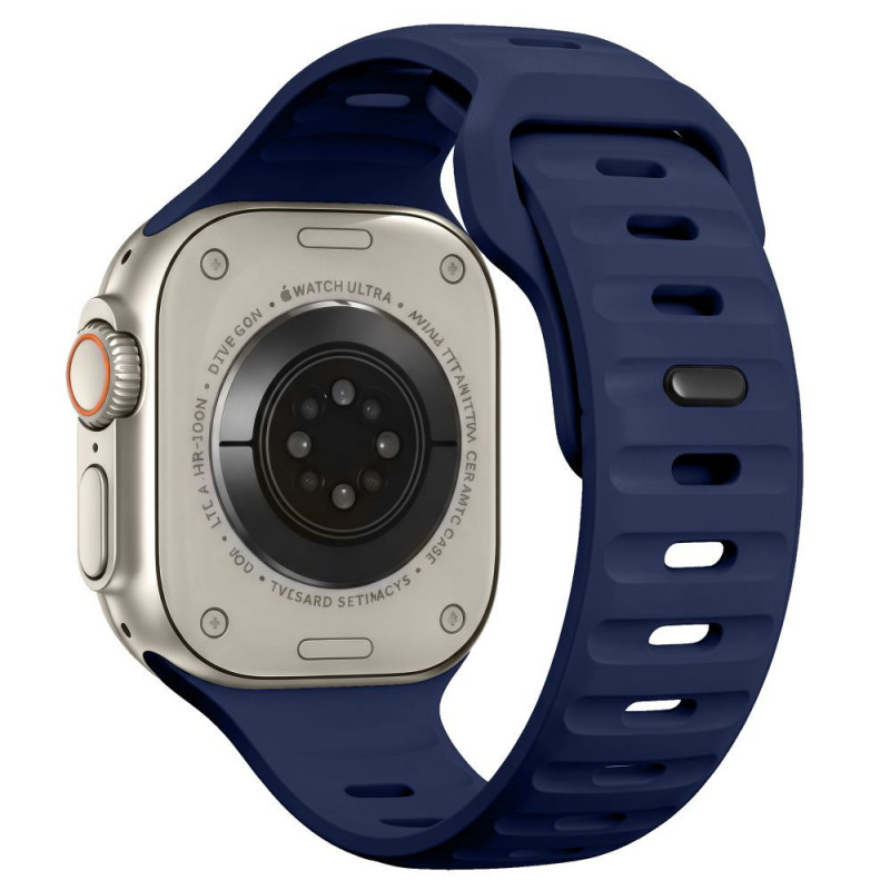 Tech-Protect Silicone Line Apple Watch 8 / 9 / 10 / 11 / 12 / SE / Ultra 44/45/46/49 mm remienok, Atlantic Blue