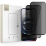 Tech-Protect Anti Spy Glass Pro+ súkromné tvrdené sklo pre Apple iPhone 17e / 16e / 14 / 13 Pro / 13 (2 ks), čierne