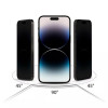 Tech-Protect Anti Spy Glass Pro+ súkromné tvrdené sklo pre Apple iPhone 17e / 16e / 14 / 13 Pro / 13 (2 ks), čierne
