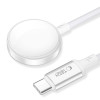 Tech-Protect MC02 UltraBoost magnetická nabíjačka s káblom USB-C 100 cm pre Apple Watch, biela