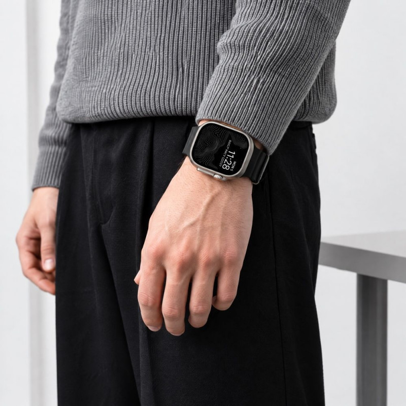 Tech-Protect Motion remienok pre Apple Watch 8 / 9 / 10 / 11 / 12 / SE / Ultra 44/45/46/49 mm, čierny