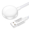 Tech-Protect MC02 UltraBoost magnetická nabíjačka s káblom USB-A 100 cm pre Apple Watch, biela