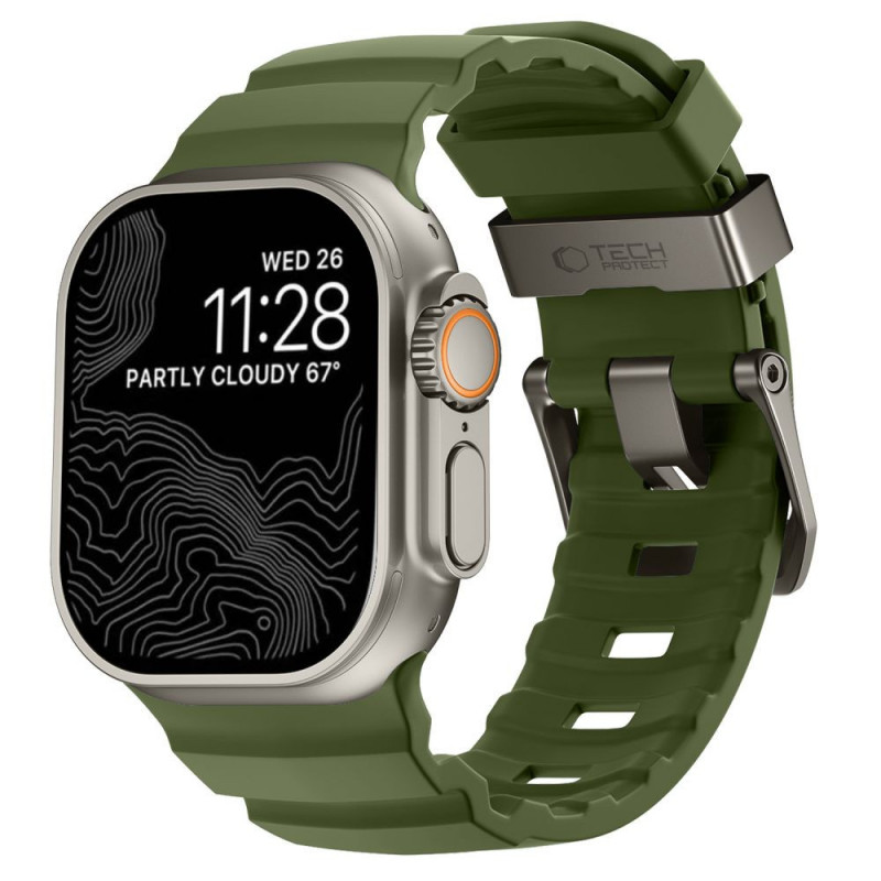 Remienok Tech-Protect Motion pre Apple Watch 8 / 9 / 10 / 11 / 12 / SE / Ultra 44/45/46/49 mm, zelený