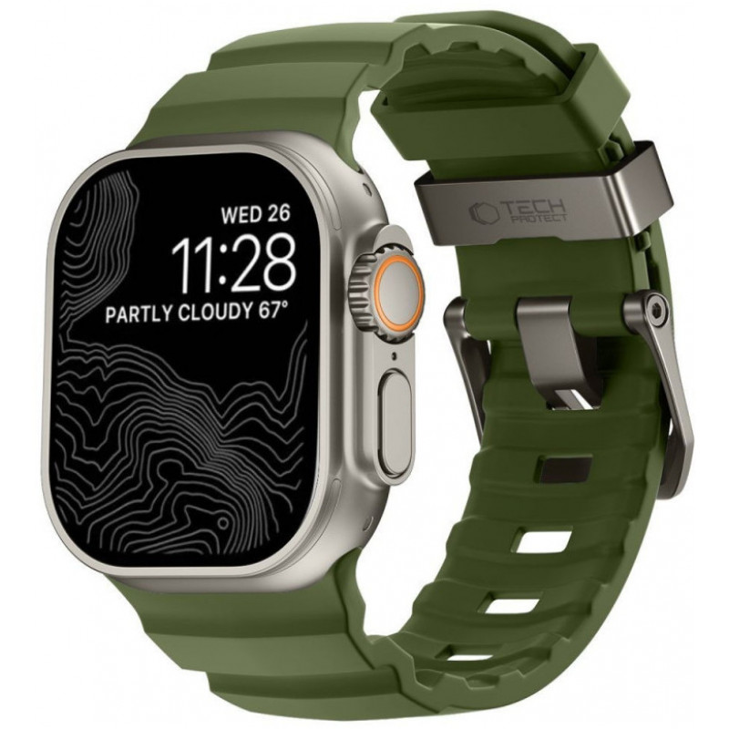 Remienok Tech-Protect Motion pre Apple Watch 8 / 9 / 10 / 11 / 12 / SE / Ultra 44/45/46/49 mm, zelený