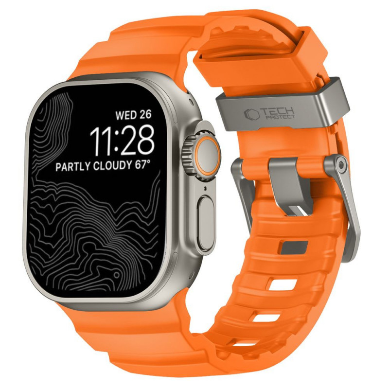 Remienok Tech-Protect Motion pre Apple Watch 8 / 9 / 10 / 11 / 12 / SE / Ultra 44/45/46/49 mm, oranžový