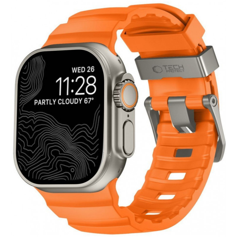 Remienok Tech-Protect Motion pre Apple Watch 8 / 9 / 10 / 11 / 12 / SE / Ultra 44/45/46/49 mm, oranžový
