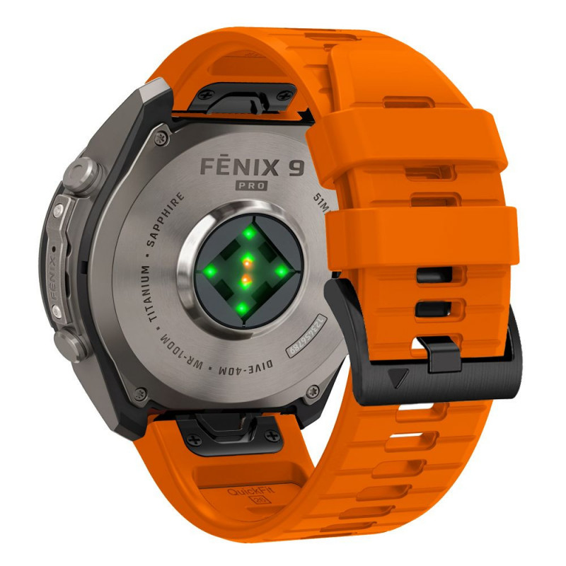 Tech-Protect Silicone Garmin Fenix 5 / 6 / 6 Pro / 7 / 8 / 8 Pro / E / 9 / 9 Pro 51 mm remienok, signal orange